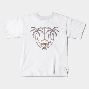 Aloha Summer Skull 2 Kids T-Shirt